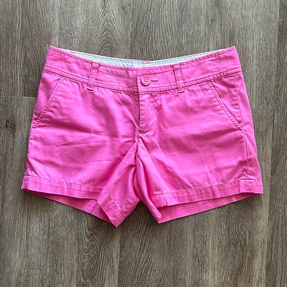 Lilly Pulitzer Callahan 5" Shorts Pink Size 00 Preppy Resortwear Cotton - Picture 1 of 4